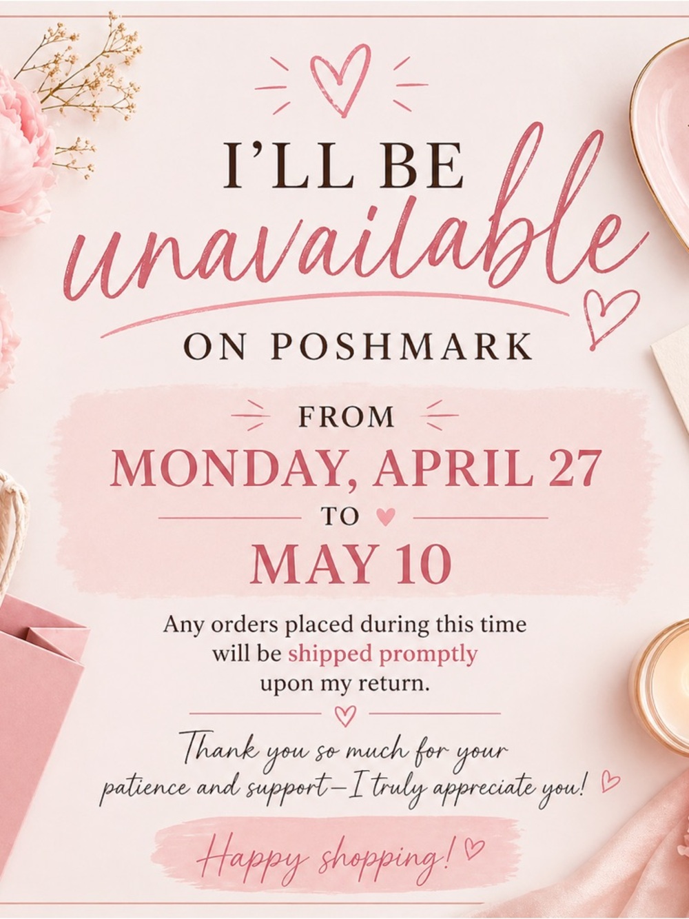 Unavailable Notice -